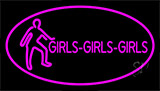 Pink Girls Girls Girls Neon Sign