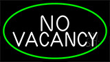No Vacancy Green Border Neon Sign