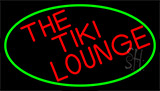 Red The Tiki Lounge With Red Border Neon Sign