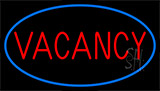Red Vacancy With Blue Border Neon Sign