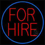 For Hire Neon Sign