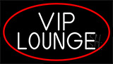Vip Lounge With Red Border Neon Sign