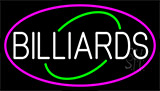 White Billiards With Pink Border Neon Sign