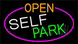 Open Self Park With Pink Border Neon Sign