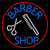 Barber Shop Logo Neon Sign