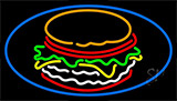 Burger Logo Neon Sign