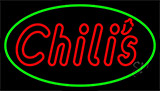 Double Stroke Red Chilis Neon Sign