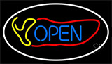 Red Chili Open Neon Sign