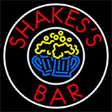 Shakes Bar Circle Neon Sign