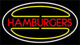 Hamburgers Logo Neon Sign