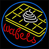 Wafels Circle Neon Sign