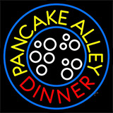 Circle Pancake Alley Dinner Neon Sign