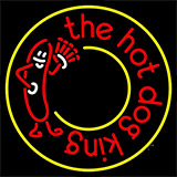 Circle The Hot Dog King Neon Sign