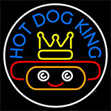 Hot Dog King Circle Neon Sign