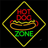 Hot Dog Zone Circle Neon Sign