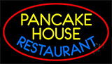 Red Pancake House Restaurant Neon Sign