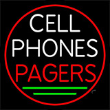 Cell Phones Pagers Block 2 Neon Sign