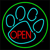 Dog Open Logo 5 Neon Sign