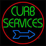 Red Curb Service 2 Neon Sign
