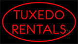 Red Tuxedo Rentals Neon Sign