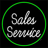 Sales Service Cursive 1 Neon Sign