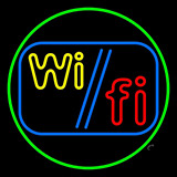 Wi Fi With Green Neon Sign