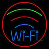 Blue Colored Wifi Logo 1 Neon Sign
