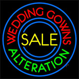 Circle Wedding Gowns Alteration Neon Sign