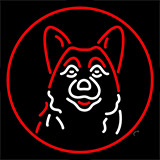 Dog Grooming Red Neon Sign