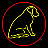 Dog With Logo 1 Neon Sign