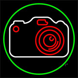 Red Camera Neon Sign