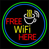 Red Free Wifi Available Here 1 Neon Sign