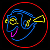 Yellow Blue Fish 1 Neon Sign