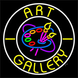 Art Gallery With Logo Neon Sign