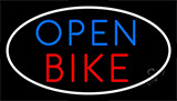 Bike Open With Border Neon Sign