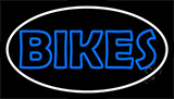 Blue Double Stroke Bikes Neon Sign