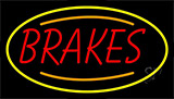 Red Brakes With Yellow Neon Sign