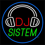 Dj With Logo 2 Neon Sign