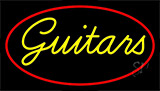 Guitar Cursive 2 Neon Sign