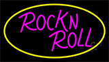 Pink Rock N Roll Guitar 2 Neon Sign