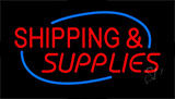 Red Shipping Supplies Neon Sign