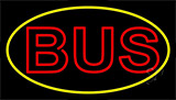 Double Stroke Red Bus Neon Sign