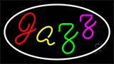 Jazz Multicolor Wtih White Border Neon Sign