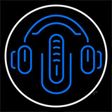 Blue Recording Logo Neon Sign
