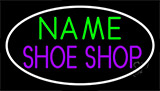 Custom Purple Shoe Shop Block Neon Sign