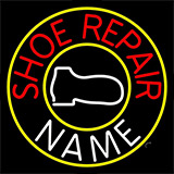 Custom Red Shoe Repair Boot Neon Sign