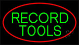 Green Record Tools 2 Neon Sign