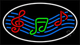 Musical Notes 2 Neon Sign