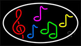 Notes Music 3 Neon Sign