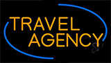 Orange Travel Agency Neon Sign